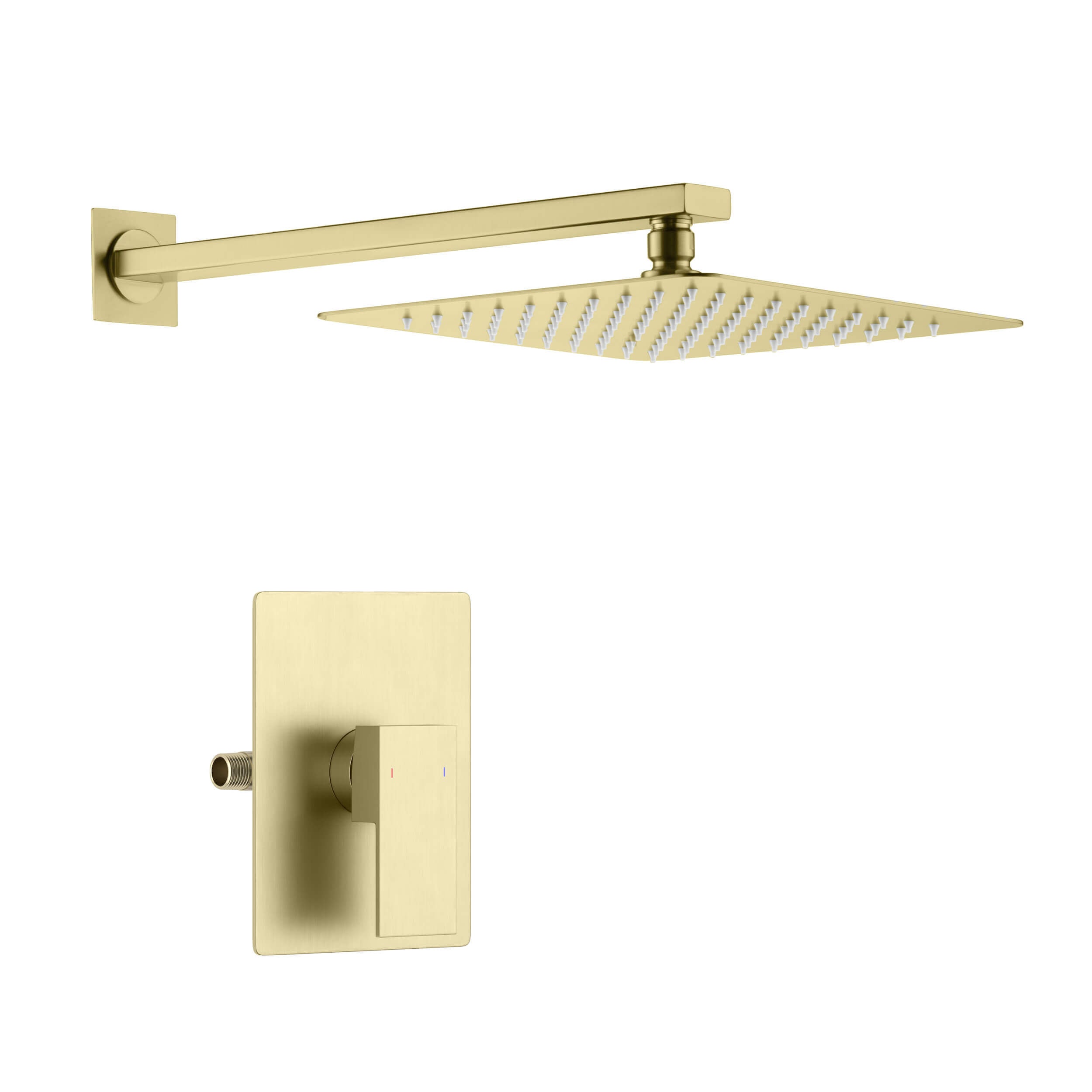 Quadra Pressure Balanced Single Function Wall Mount Shower System with Rough-In Valve - CSF-4011  - Shop at Home Craft Studio - 1
