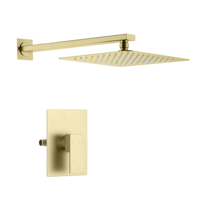 Quadra Pressure Balanced Single Function Wall Mount Shower System with Rough-In Valve - CSF-4011  - Shop at Home Craft Studio - 1