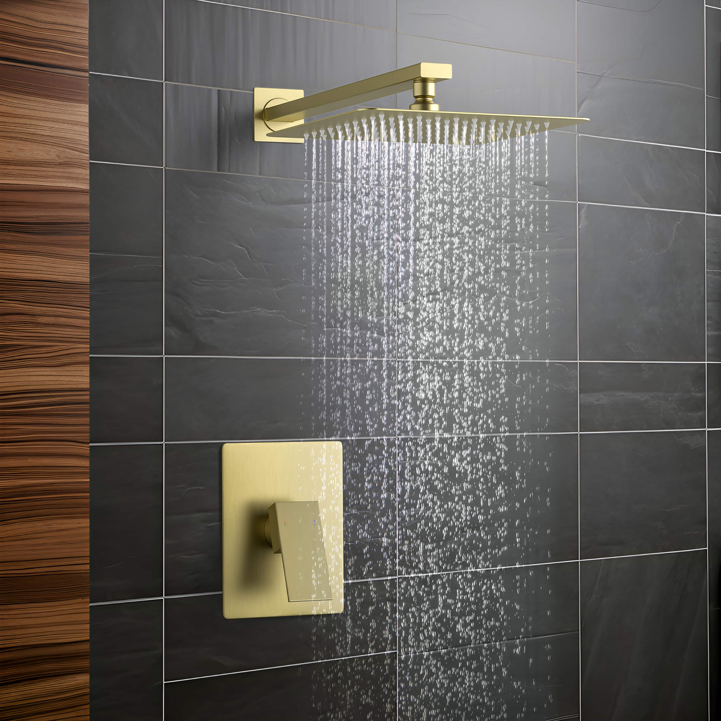 Quadra Pressure Balanced Single Function Wall Mount Shower System with Rough-In Valve - CSF-4011  - Shop at Home Craft Studio - 3
