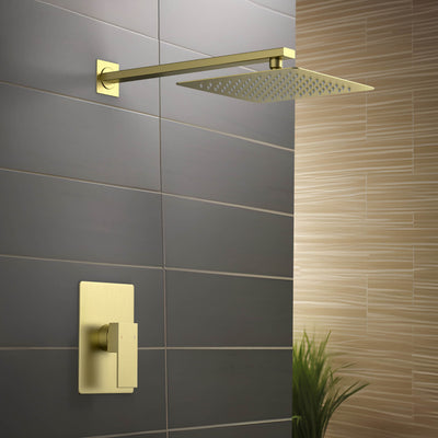Quadra Pressure Balanced Single Function Wall Mount Shower System with Rough-In Valve - CSF-4011  - Shop at Home Craft Studio - 4