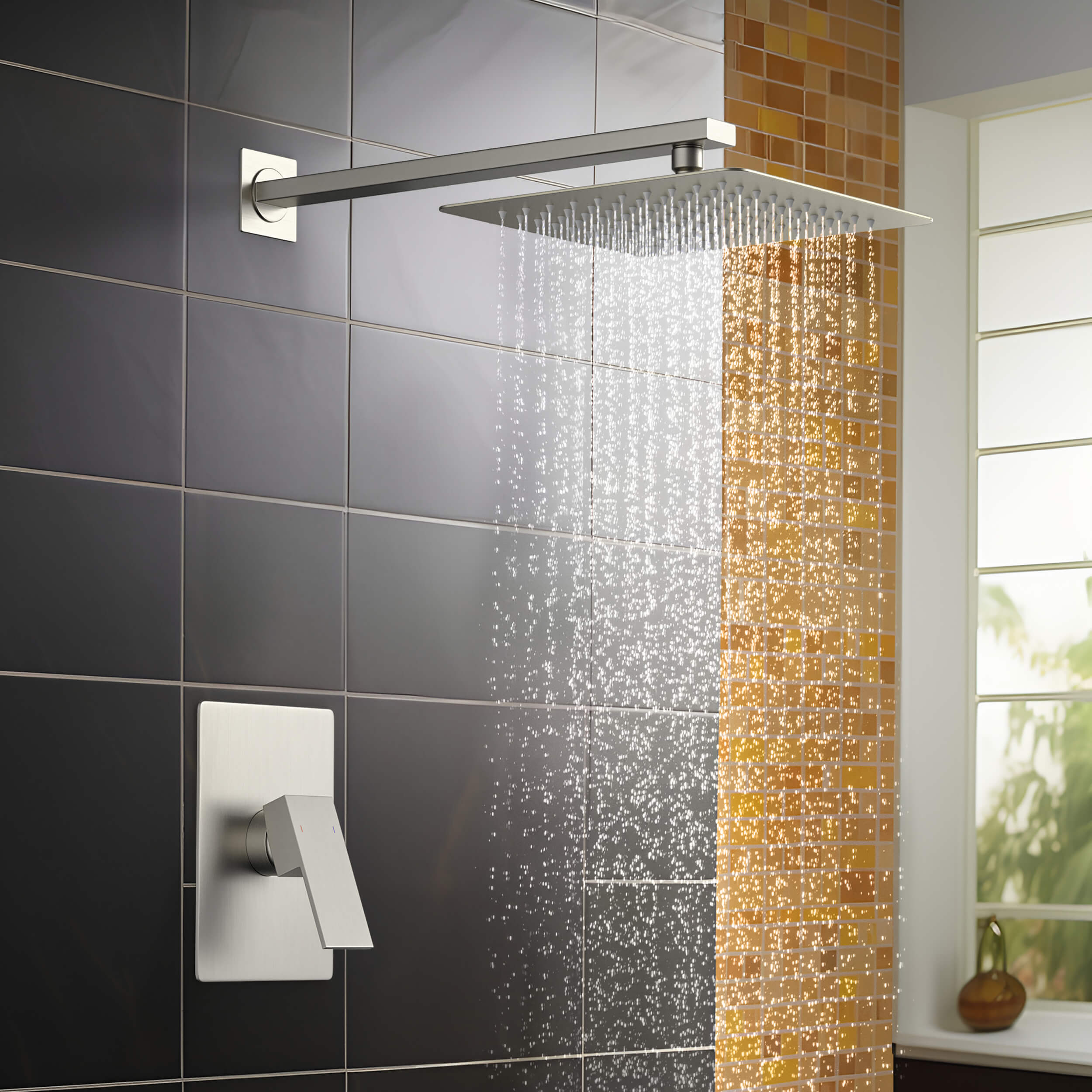 Quadra Pressure Balanced Single Function Wall Mount Shower System with Rough-In Valve - CSF-4011  - Shop at Home Craft Studio - 17