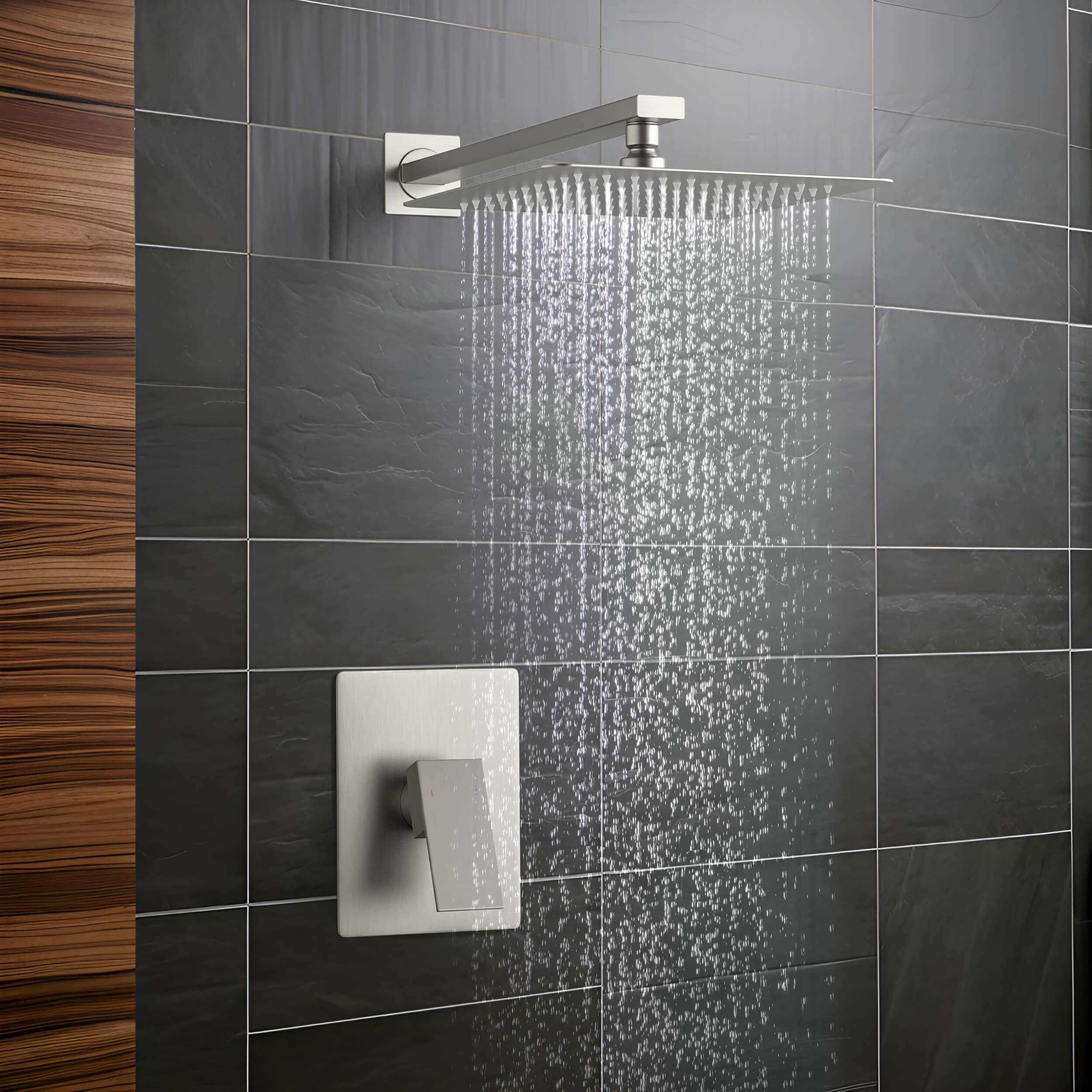 Quadra Pressure Balanced Single Function Wall Mount Shower System with Rough-In Valve - CSF-4011  - Shop at Home Craft Studio - 18