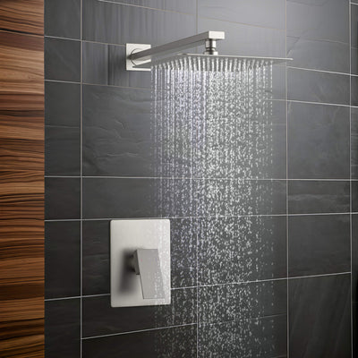 Quadra Pressure Balanced Single Function Wall Mount Shower System with Rough-In Valve - CSF-4011  - Shop at Home Craft Studio - 18