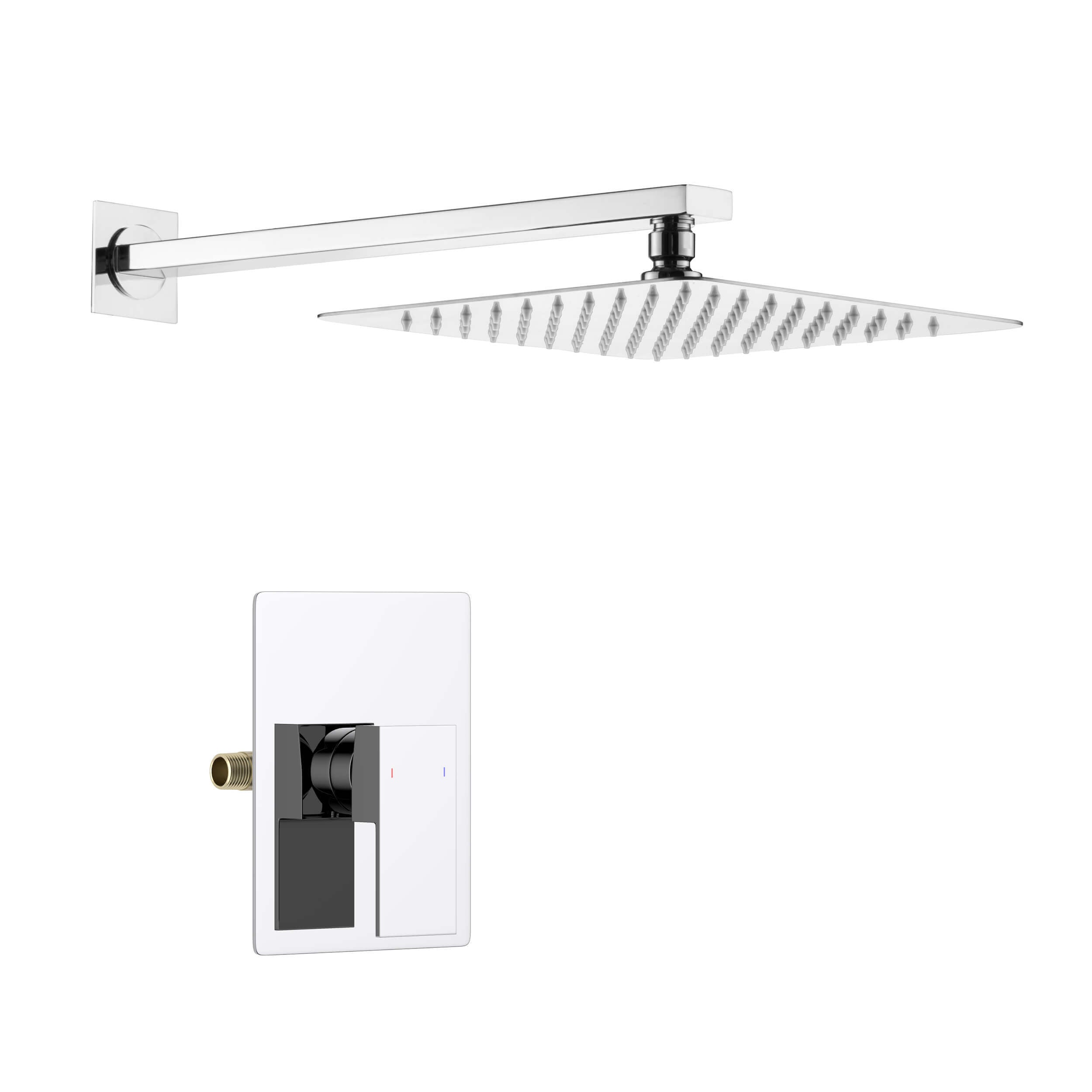 Quadra Pressure Balanced Single Function Wall Mount Shower System with Rough-In Valve - CSF-4011  - Shop at Home Craft Studio - 7
