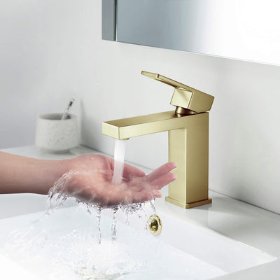 Quadra Single Handle Bathroom Vanity Sink Faucet with Pop Up Drain - CBF-1002  - Shop at Home Craft Studio - 2