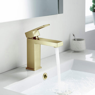 Quadra Single Handle Bathroom Vanity Sink Faucet with Pop Up Drain - CBF-1002  - Shop at Home Craft Studio - 3