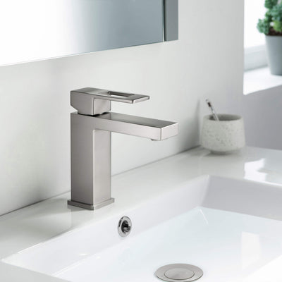 Quadra Single Handle Bathroom Vanity Sink Faucet with Pop Up Drain - CBF-1002  - Shop at Home Craft Studio - 9