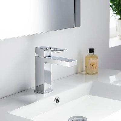 Quadra Single Handle Bathroom Vanity Sink Faucet with Pop Up Drain - CBF-1002  - Shop at Home Craft Studio - 16