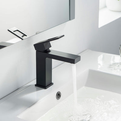 Quadra Single Handle Bathroom Vanity Sink Faucet with Pop Up Drain - CBF-1002  - Shop at Home Craft Studio - 21