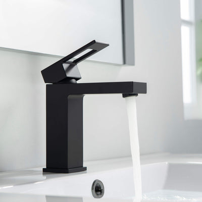 Quadra Single Handle Bathroom Vanity Sink Faucet with Pop Up Drain - CBF-1002  - Shop at Home Craft Studio - 23