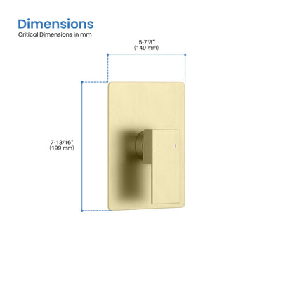 Quadro Single Function Rough-in Valve Trim Plate - SVT2-1  - Shop at Home Craft Studio - 4