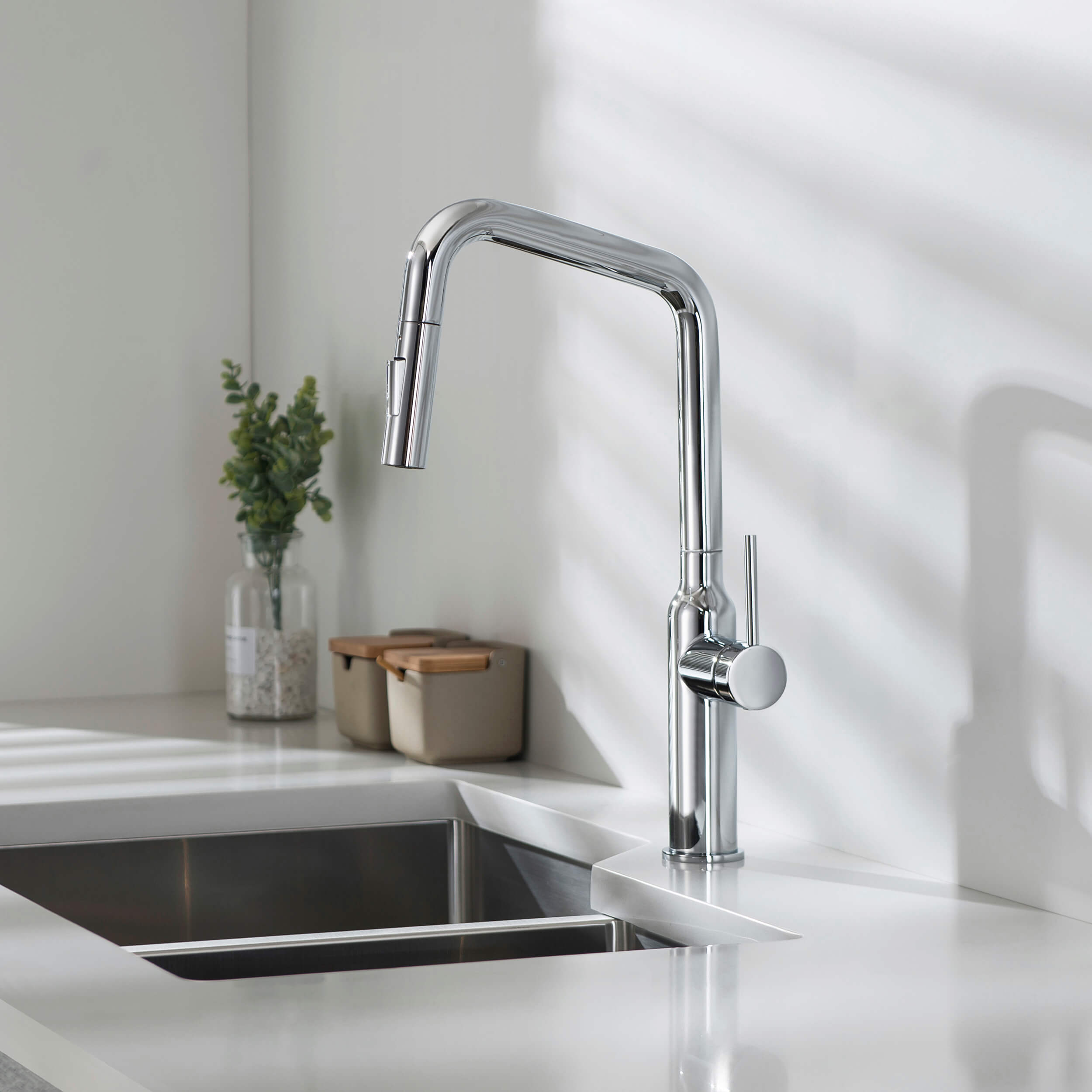 Tampa Single Handle Pull Down Kitchen Sink Faucet - CKF-2007  - Shop at Home Craft Studio - 25
