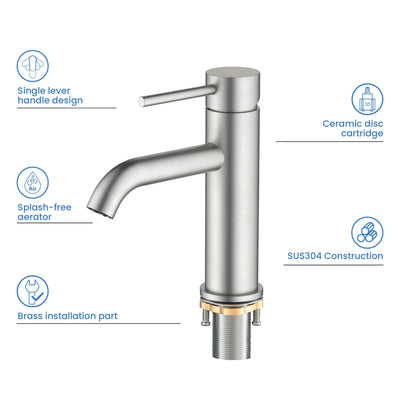 Value Collection - Single Handle Bathroom Vanity Sink Faucet with Pop Up Drain - F201  - Shop at Home Craft Studio - 12