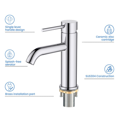 Value Collection - Single Handle Bathroom Vanity Sink Faucet with Pop Up Drain - F201  - Shop at Home Craft Studio - 20
