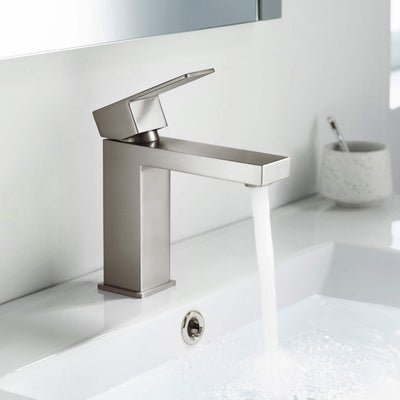Value Collection - Single Handle Bathroom Vanity Sink Faucet with Pop Up Drain - F202  - Shop at Home Craft Studio - 11