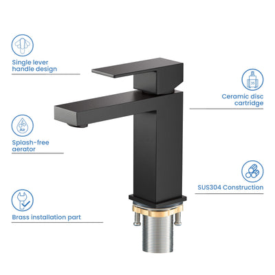 Value Collection - Single Handle Bathroom Vanity Sink Faucet with Pop Up Drain - F202  - Shop at Home Craft Studio - 28