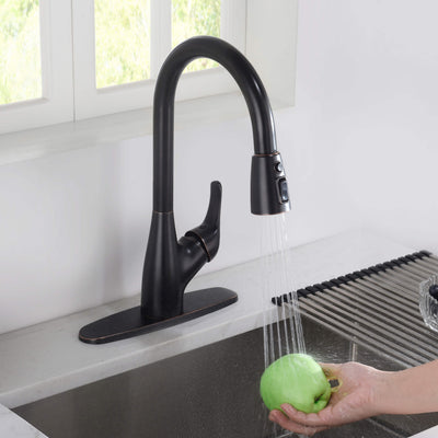Value Collection - Single Handle Pull Down Kitchen Faucet - F101ORB  - Shop at Home Craft Studio - 4
