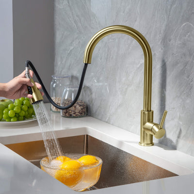Value Collection - Single Handle Pull Down Kitchen Faucet - F102  - Shop at Home Craft Studio - 2