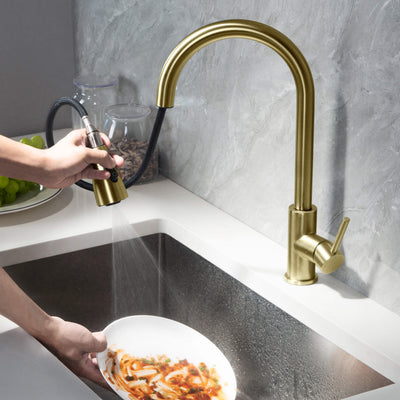 Value Collection - Single Handle Pull Down Kitchen Faucet - F102  - Shop at Home Craft Studio - 3