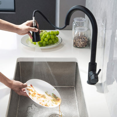 Value Collection - Single Handle Pull Down Kitchen Faucet - F102  - Shop at Home Craft Studio - 18