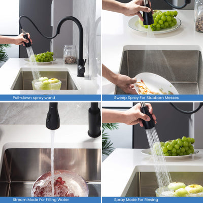 Value Collection - Single Handle Pull Down Kitchen Faucet - F102  - Shop at Home Craft Studio - 20