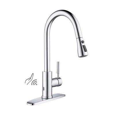 Value Collection - Single Handle Pull Down Kitchen Faucet With Touch Sensor - F102-S  - Shop at Home Craft Studio - 1
