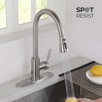 Value Collection - Single Handle Pull Down Kitchen Faucet With Touch Sensor - F102-S  - Shop at Home Craft Studio - 3