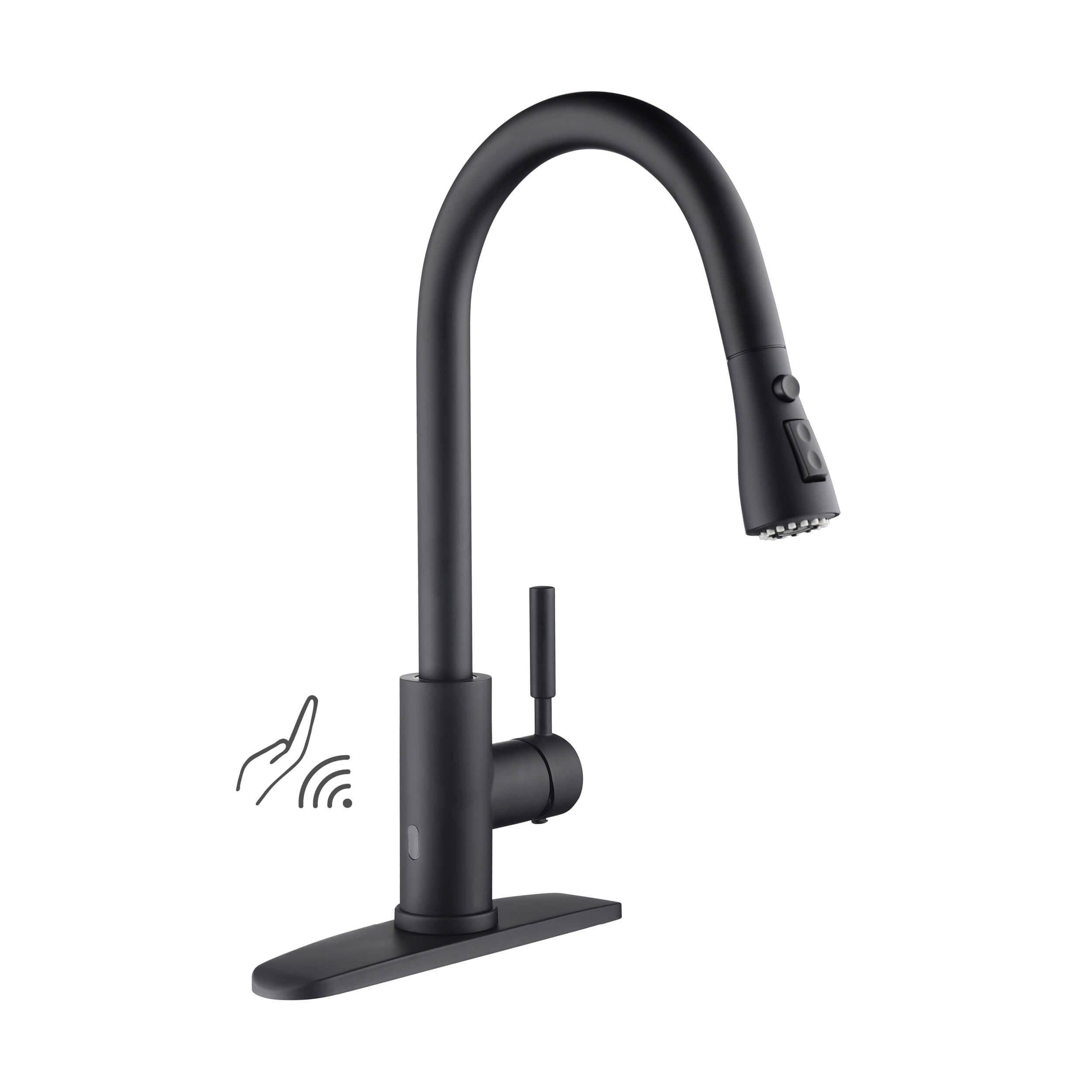 Value Collection - Single Handle Pull Down Kitchen Faucet With Touch Sensor - F102-S  - Shop at Home Craft Studio - 11