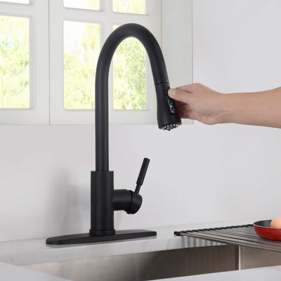 Value Collection - Single Handle Pull Down Kitchen Faucet With Touch Sensor - F102-S  - Shop at Home Craft Studio - 15