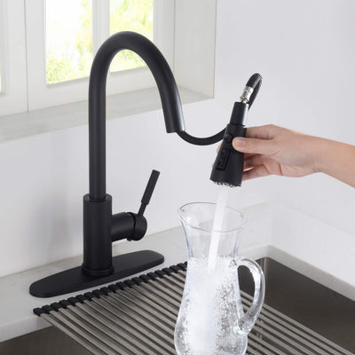 Value Collection - Single Handle Pull Down Kitchen Faucet With Touch Sensor - F102-S  - Shop at Home Craft Studio - 16