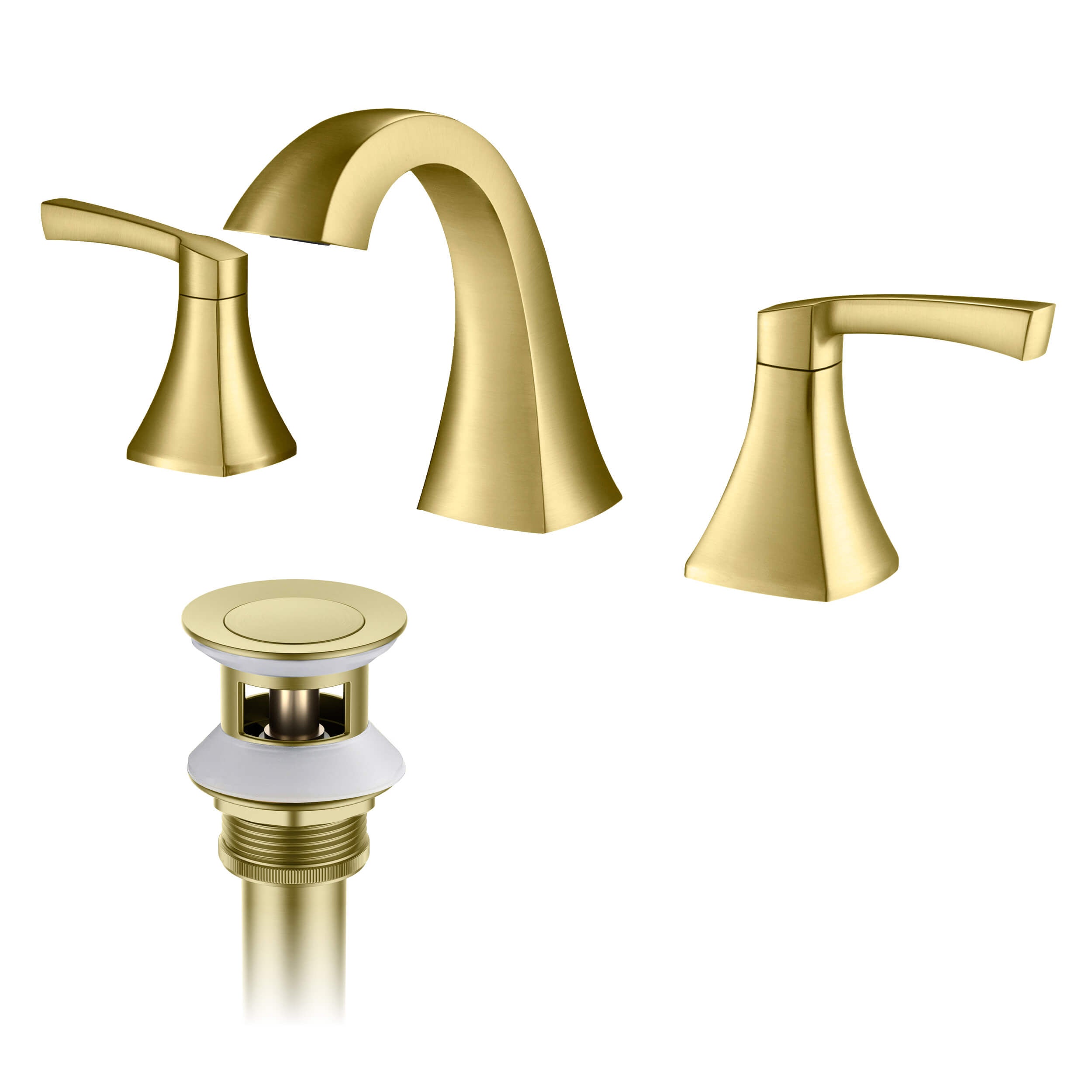 Vermont 8" Widespread Bathroom Sink Faucet with Drain Assembly - CBF-1022  - Shop at Home Craft Studio - 1