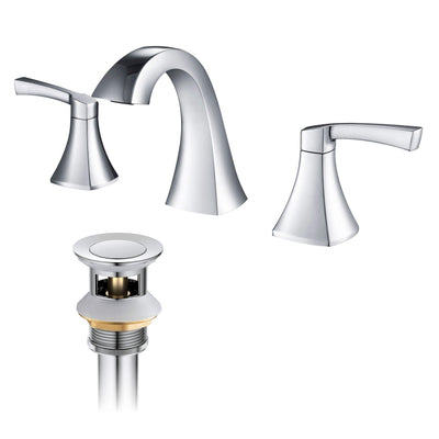 Vermont 8" Widespread Bathroom Sink Faucet with Drain Assembly - CBF-1022  - Shop at Home Craft Studio - 6