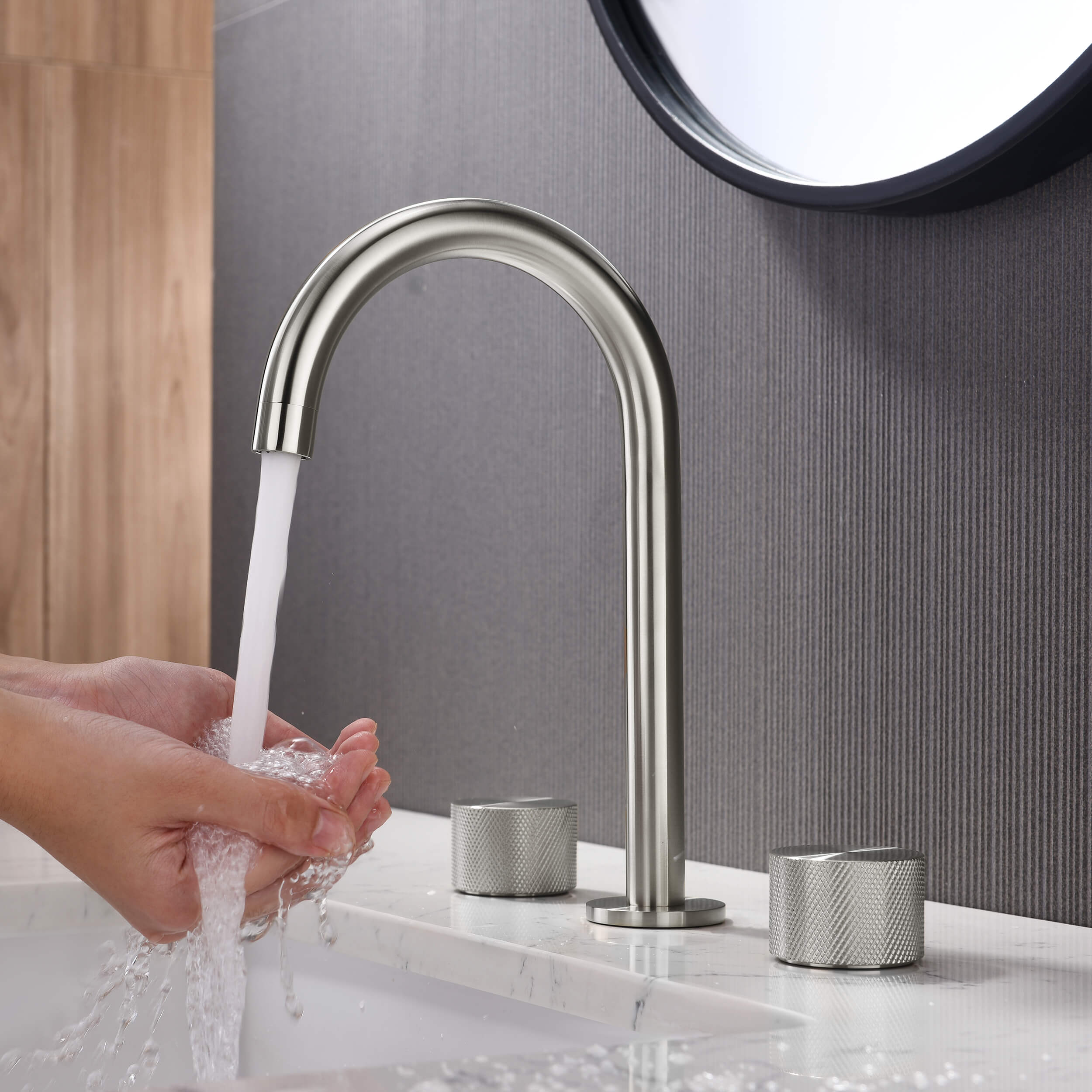 Verona 8" Widespread Bathroom Sink Faucet with Drain Assembly - CBF-1026  - Shop at Home Craft Studio - 11