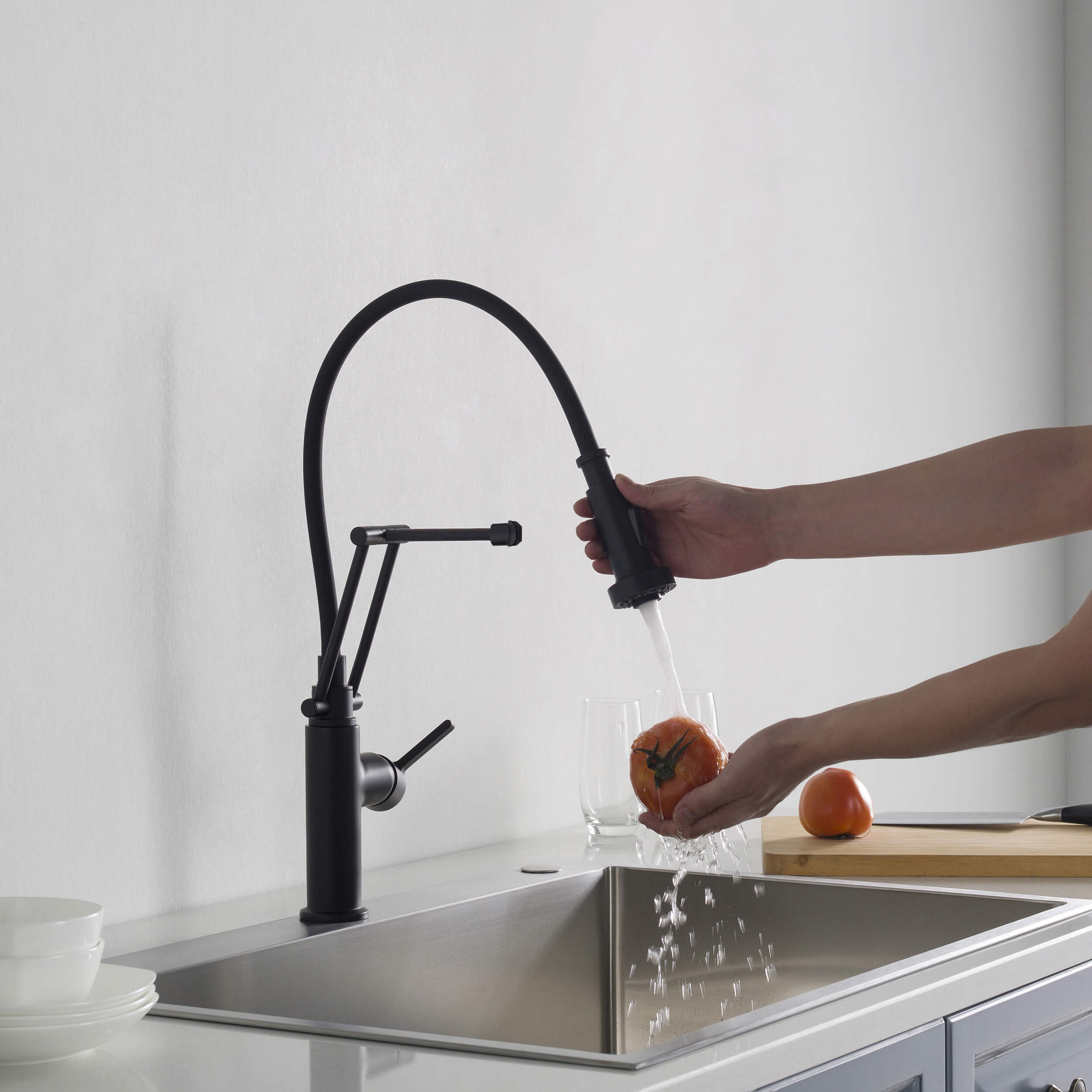 Vista Single Handle Pull Down Kitchen Faucet - CKF-2014  - Shop at Home Craft Studio - 18