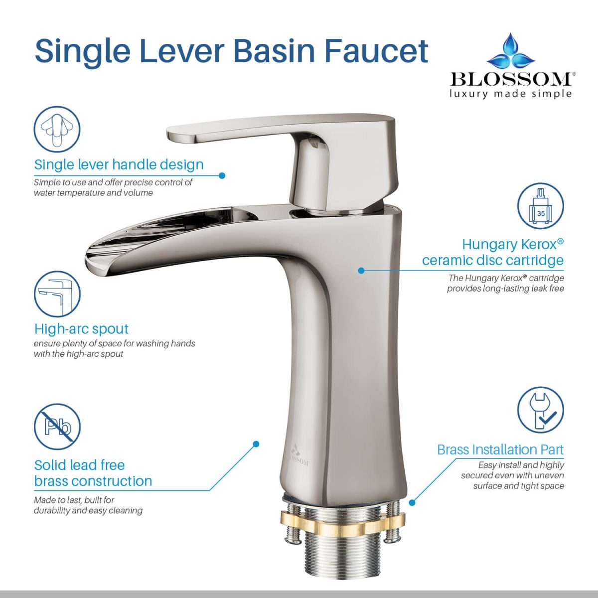 Single Handle Lavatory Faucet – F01 301
