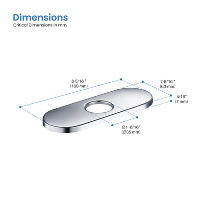 6 Inch Halo Bathroom Faucet Hole Cover - FC-2