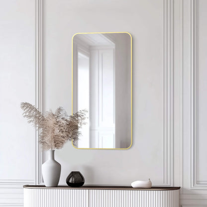 18" x 36" Shatterproof Wall Mount Metal Frame Mirror - FM2-1836