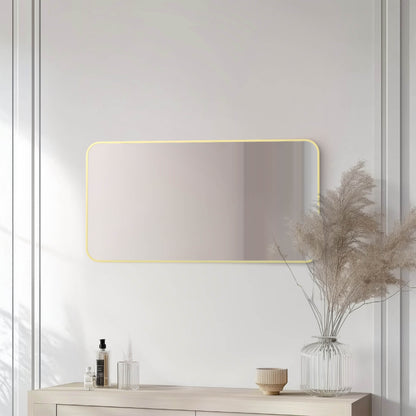 18" x 36" Shatterproof Wall Mount Metal Frame Mirror - FM2-1836
