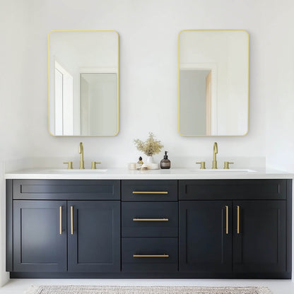 24" x 36" Shatterproof Wall Mount Metal Frame Mirror - FM2-2436