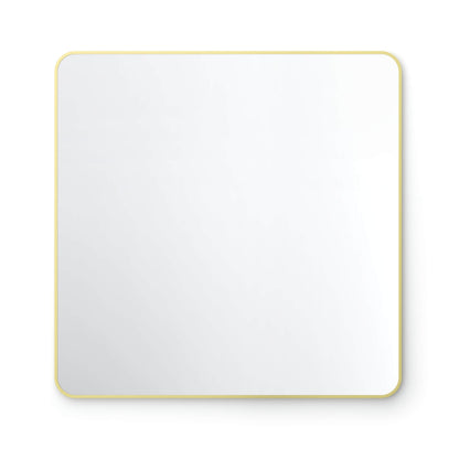 36" x 36" Shatterproof Wall Mount Metal Frame Mirror - FM2-3636