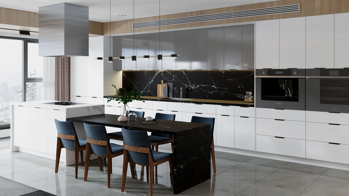 Illume Catalina Bianco Matte Kitchen Cabinets