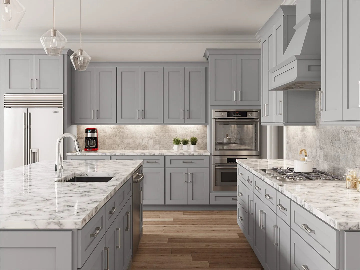 Lait Grey Shaker Kitchen Cabinets kitchen cabinets - Shop at Home Craft Studio - 1