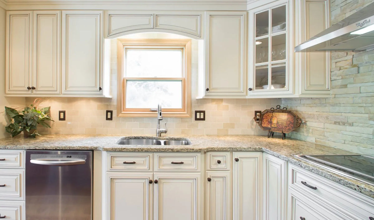 Signature Pearl White Kitchen Cabinets