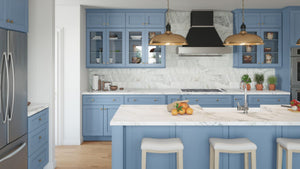 XTerra Blue Shaker Kitchen Cabinets
