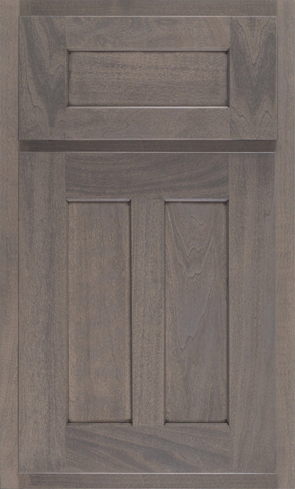 Wilmington Shiloh cabinet door design in dark wood, customizable options for modern kitchens.