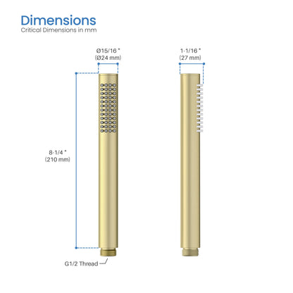 Halo Metal Handheld Shower Head - HS102