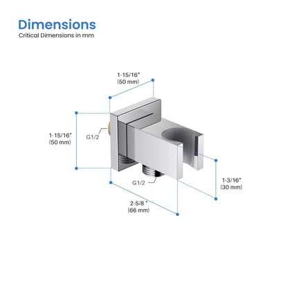 Quadro Wall Mounted Handheld shower Holder  - HSH103