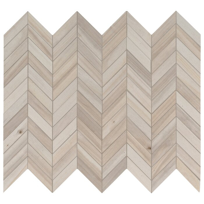Havenwood Dove Chevron 12X15 Mosaic