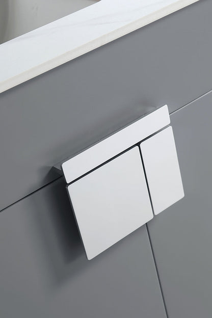 36" V9003 Vanity with Sintered Stone Countertop (Matte Grey）