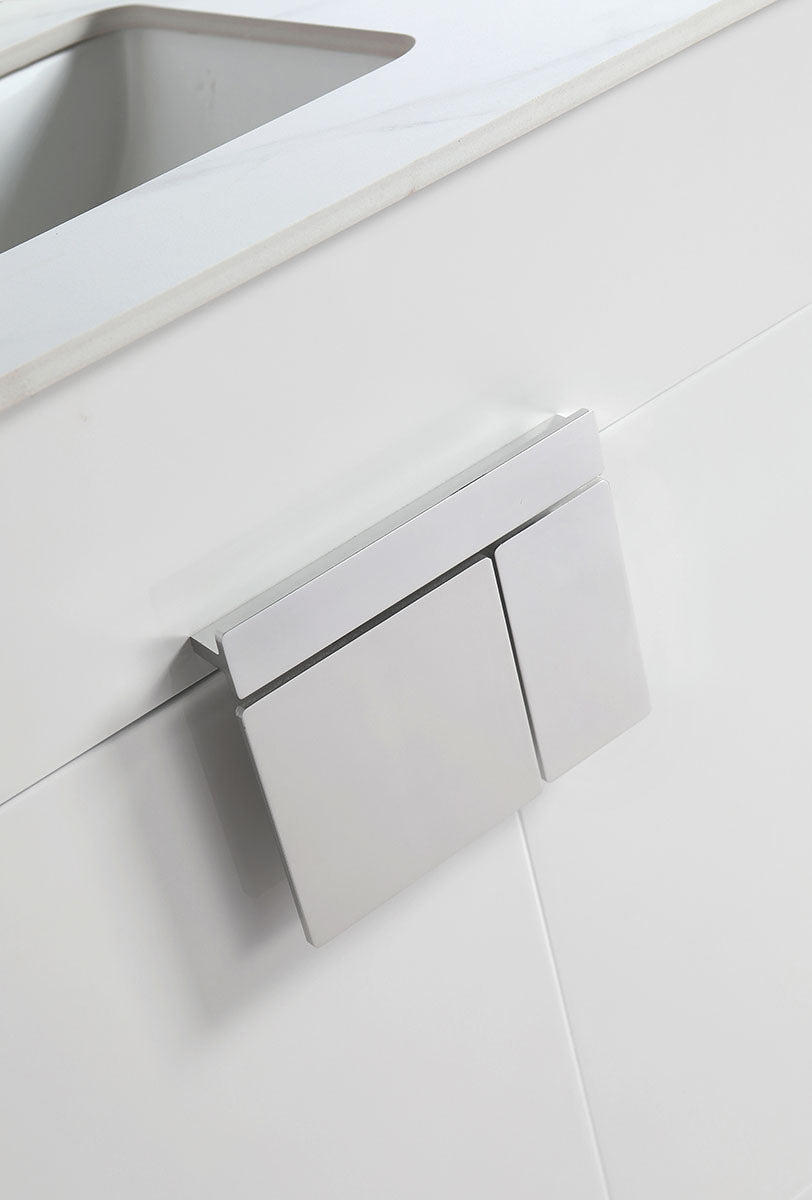 36" V9003 Vanity with Sintered Stone Countertop (Glossy White）